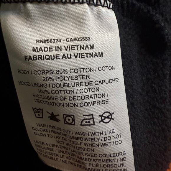 Nike Phoenix Fleece Equality Hoodie, Black Blue Trim, Plus Size Women's 3XL - Picture 6 of 9